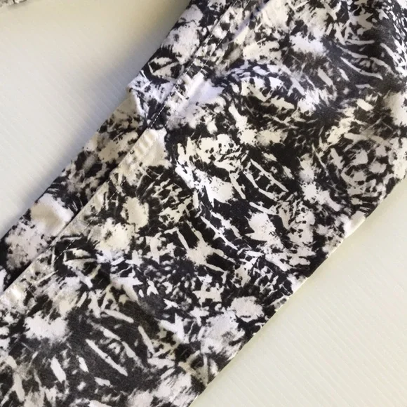 KOOKAI womens 38 high rise skinny stretch jeans black grey white zip front - Picture 13 of 16